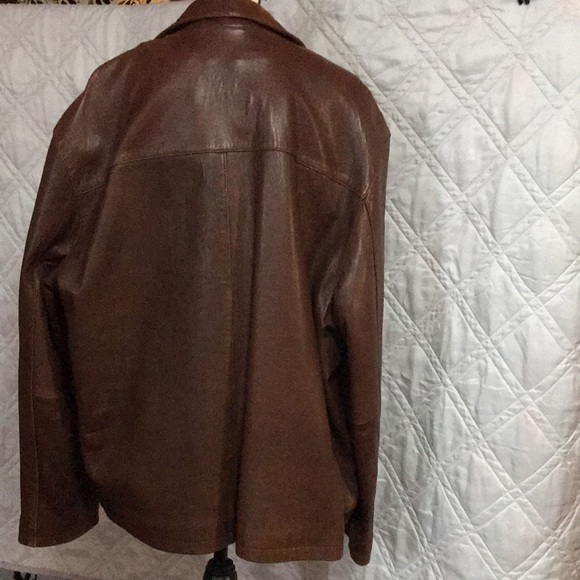 Brown Leather Trek New York Vintage Jacket XL - so soft - Picture 10 of 17